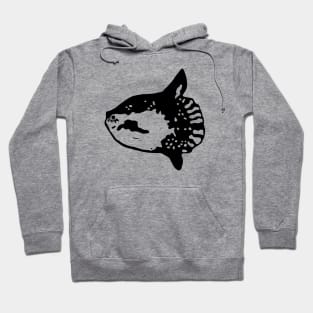 Ocean Sunfish Mola Mola (Black Ink Version) Hoodie